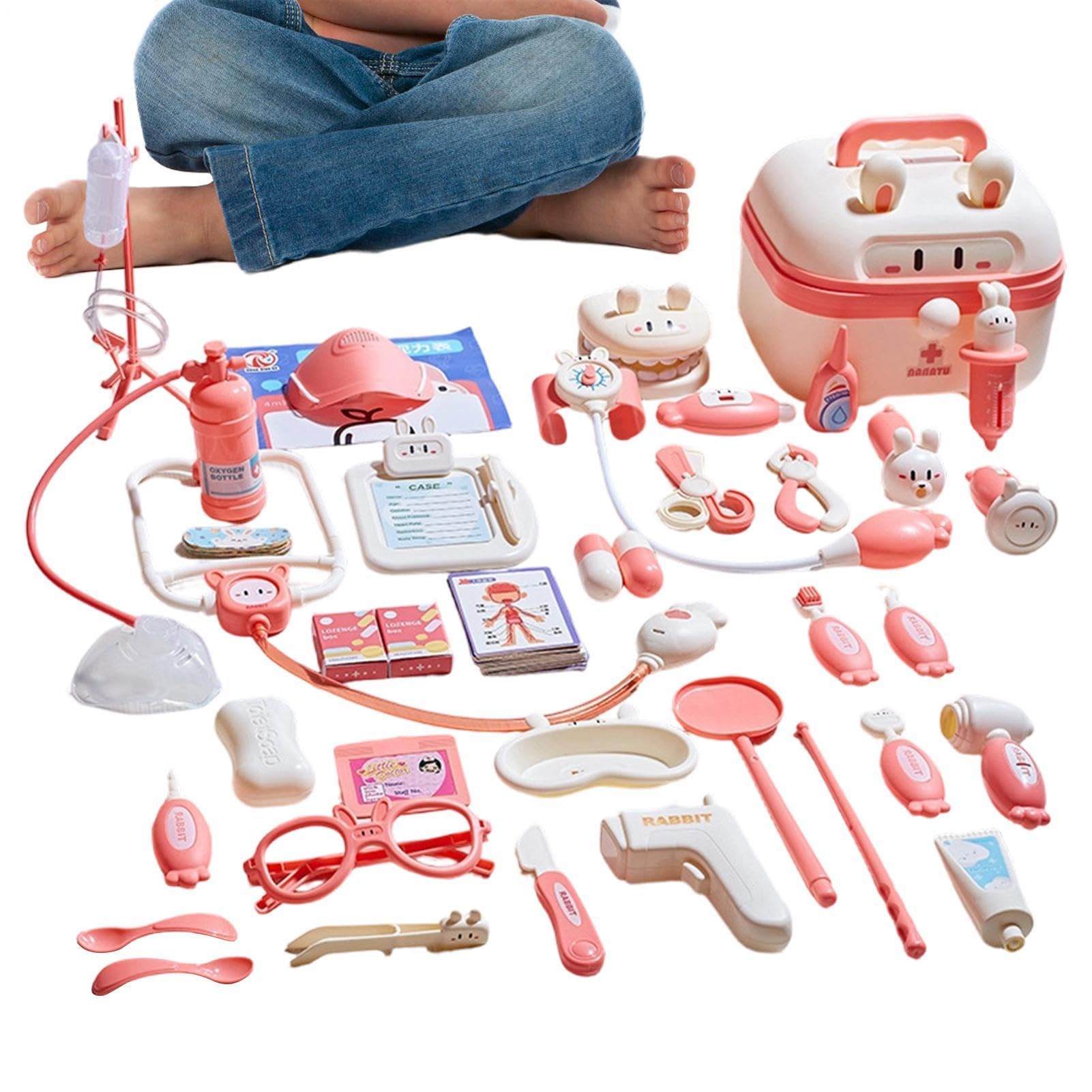 Maletín de Doctor para Niños Maletín Hospital con Luz y Sonido | Set de Juego para Hospital Infantil para Niñas Niños Aprendizaje en Casa Escuela Infantil Guardería Salón