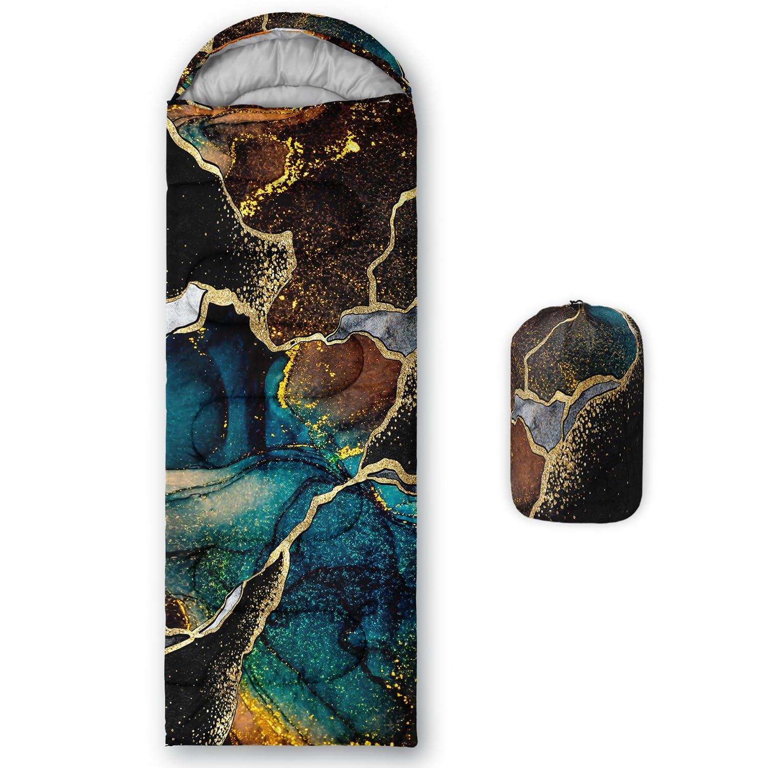 Sleeping Bags for Adults and Kids Backpacking Camping Sleeping Bags for Girls and Boys Lightweight Waterproof Cold/Warm 3-Season