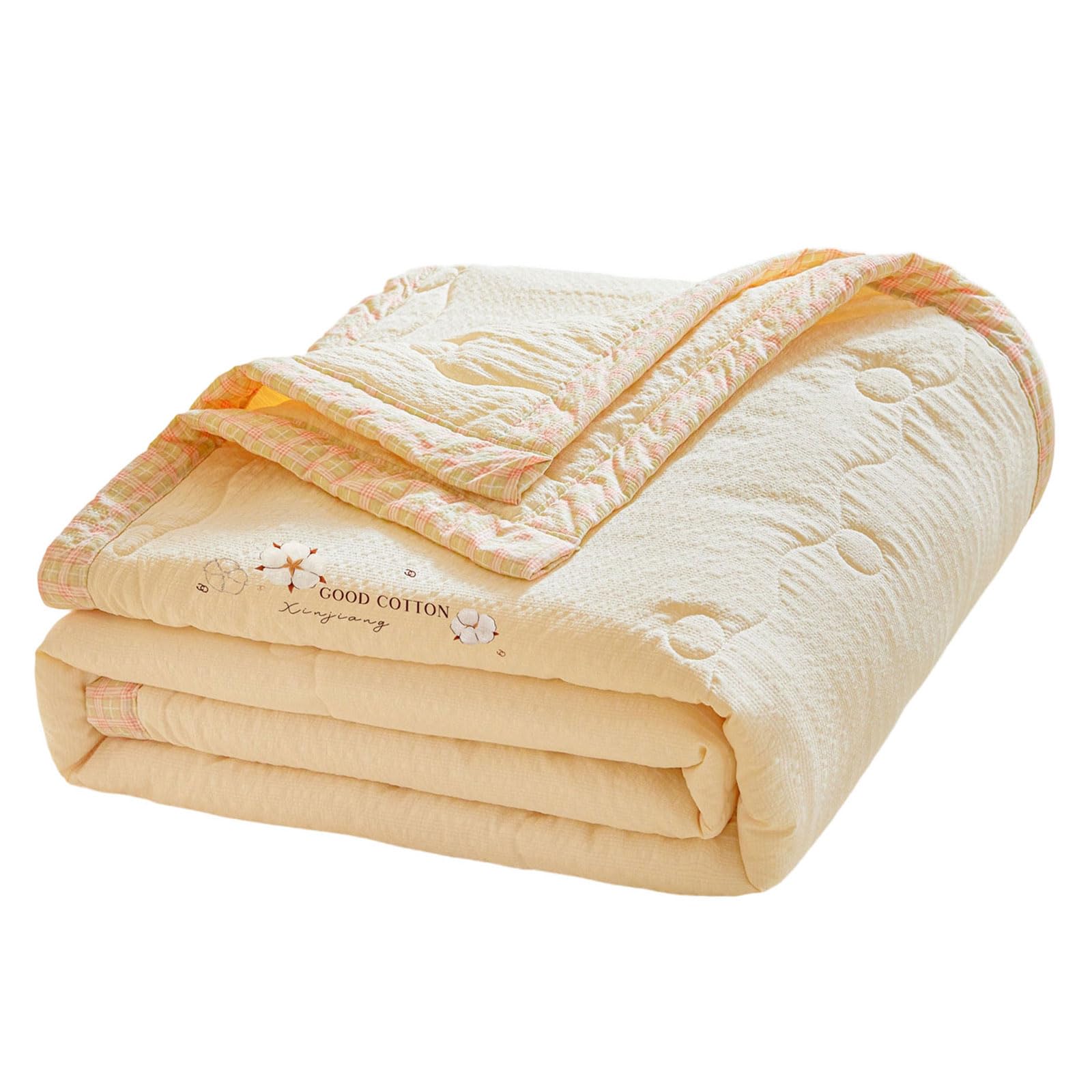 Buxuaaaa Blend Cooling Throw Blanket Lightweight Breathable Air Conditioning Comforter for Hot Sleepers and Sensitive Skin Lightweight Thin Comforter