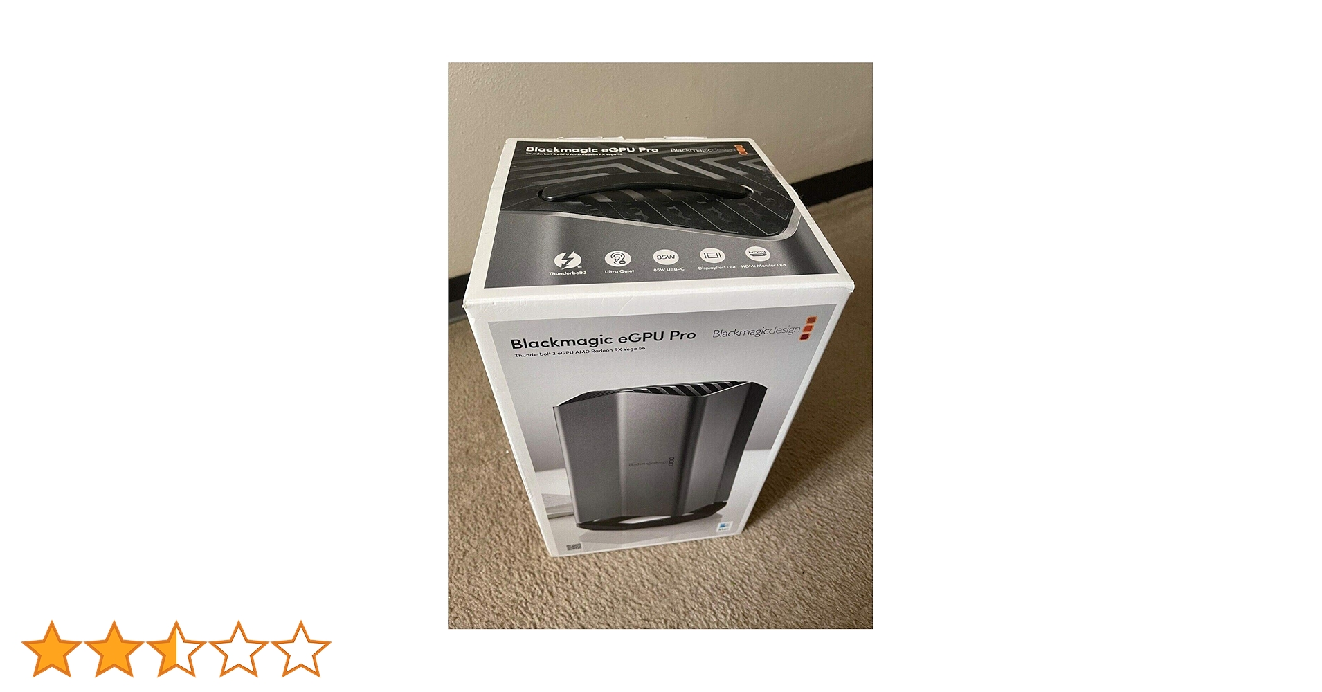 入手困難品_Blackmagic eGPU Pro vega56 ブラックマジックデザイン、Blackmagic eGPU Proを発表 | VIDEO