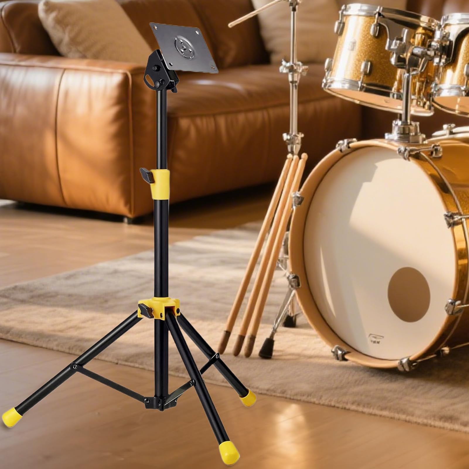 Soporte Para Pad De Batería | Soporte Ajustable Para Pad De Batería - Accesorios Trípode Para Práctica Audio Niños En Estudio Hogar Montaje De De Mesa