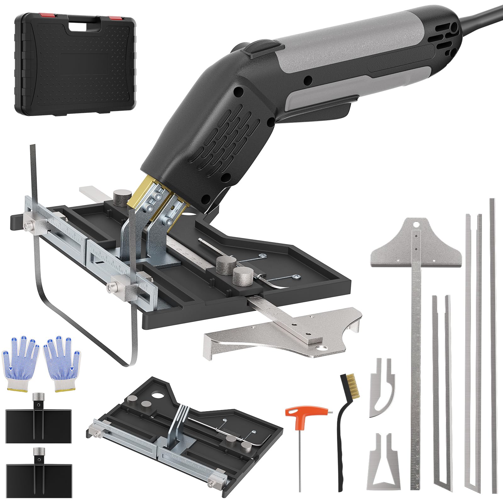 300W Coltello Elettrico a Caldo, Taglia Polistirolo Professionale con 5 lame, 50-600℃, Sistema di Raffreddamento, Taglierina Elettrica per Polistirolo, EPS, KT Board, EVA, Tessuto di Corda