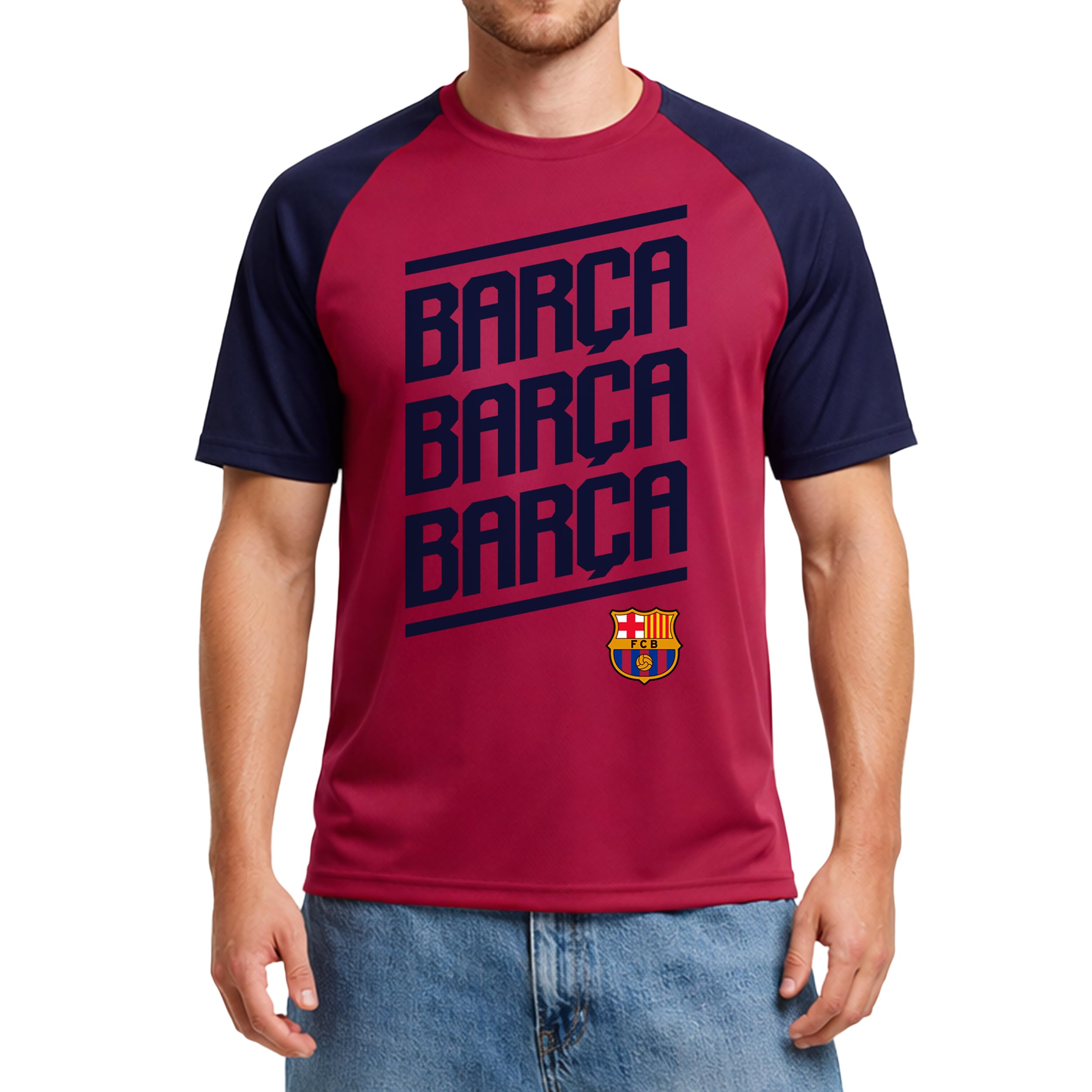 Mens UEFA Champions League Soccer Short Sleeve Raglan Training Shirt