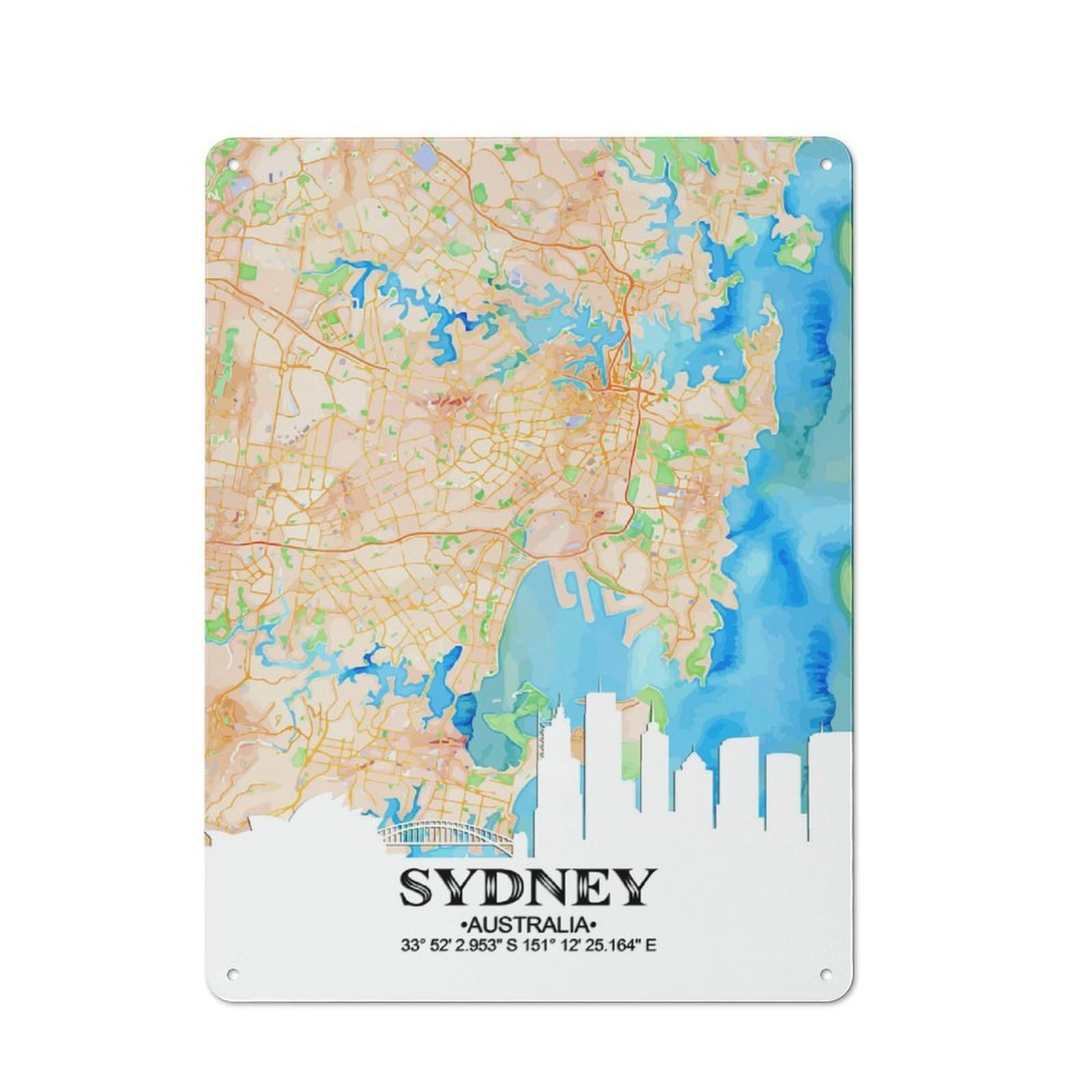 Junmoney Sydney Rustic Tin Wall Plaque 40X30cm For Kitchen Or Home Bar, A Winter Wall Decor Update For Kitchen Decor Lovers