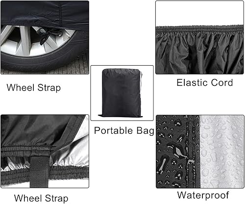 Miniatura 4 de Layers Car Cover Compatible with Mazda Mazda2 Mazda3 Mazda5 Mazda6 Waterproof All Weather Windproof Snowproof UV Anti-Bird droppings Not Easy to