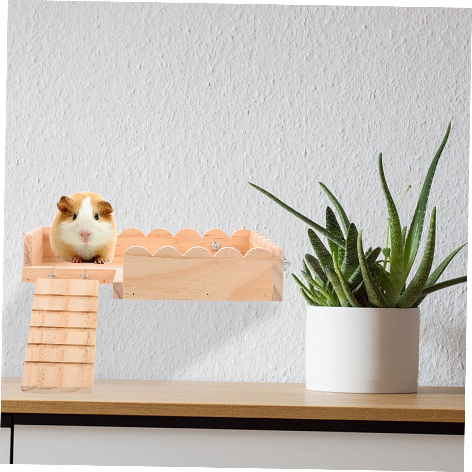 Hámster Juguete Conejillo De Indias De Juguete Pequeño Juguete para Mascotas De Madera Hámster Plataforma Hámster Tablero De Madera Hámster Accesorios Hámster Junta Pequeña