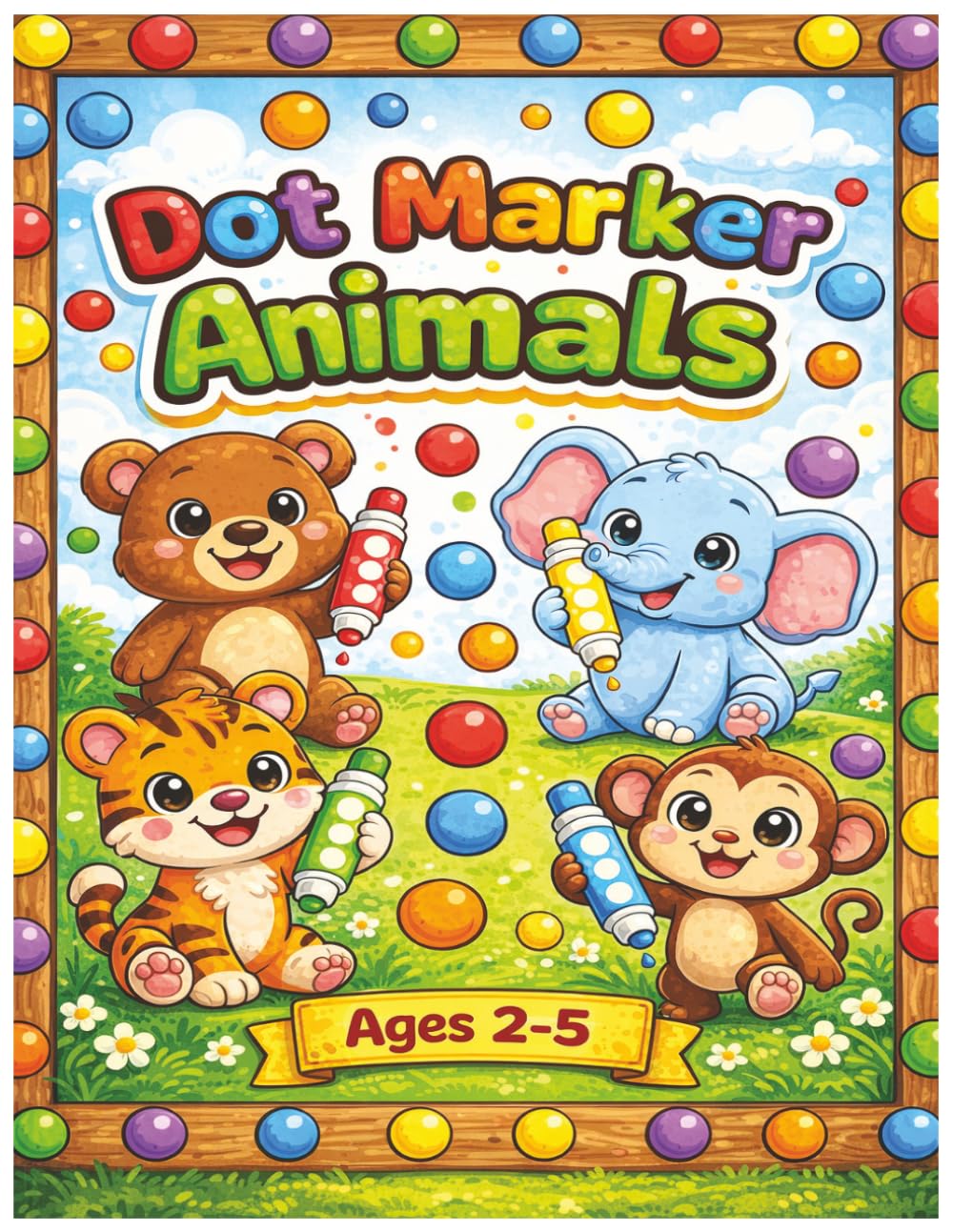 Dot Marker Animals Activity Book for Toddlers: Fun Bingo Dauber Coloring Pages for Kids Ages 2-5