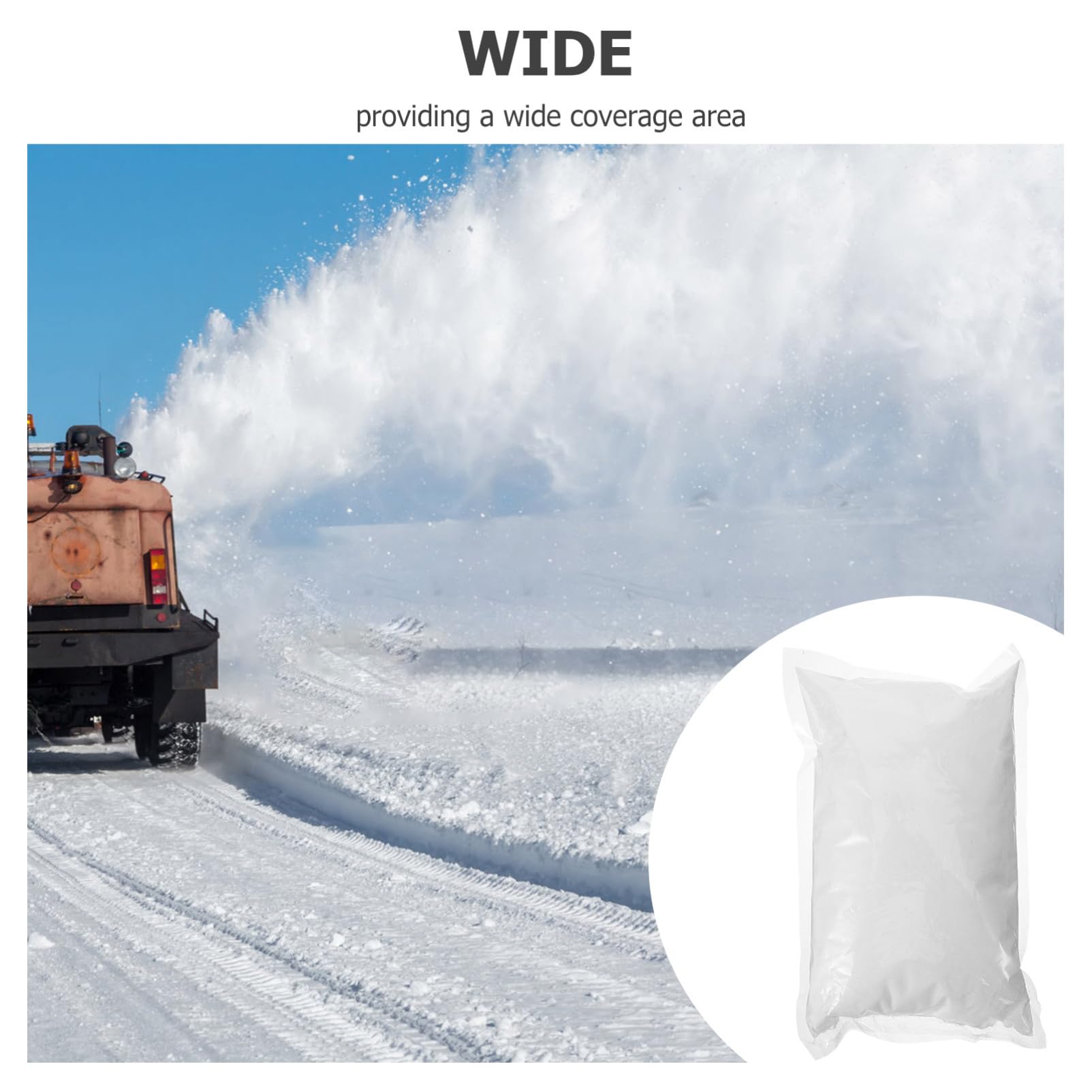 Happyyami Agente Derretidor de Nieve para Carreteras, Compuesto 1kg, Acción Rápida para Eliminar Hielo y Nieve, Mejora la Seguridad al Conducir