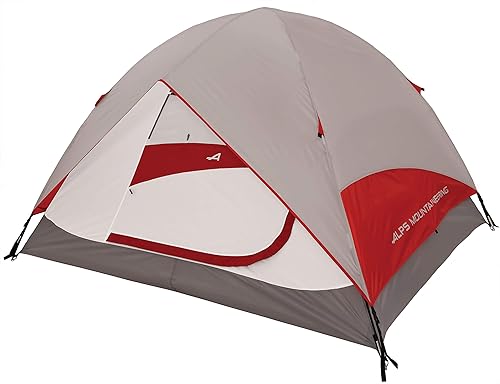ALPS Mountaineering Meramac - Tienda de campaña para 4 personas, grisrojo