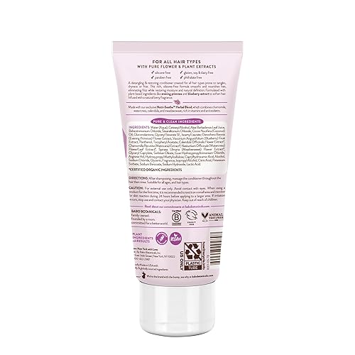 Miniatura 3 de Babo Botanicals Acondicionador suavizante con aceite de onagra, aceite de coco y provitamina B5 - Para bebés, niños y adultos con cabello ondulado o