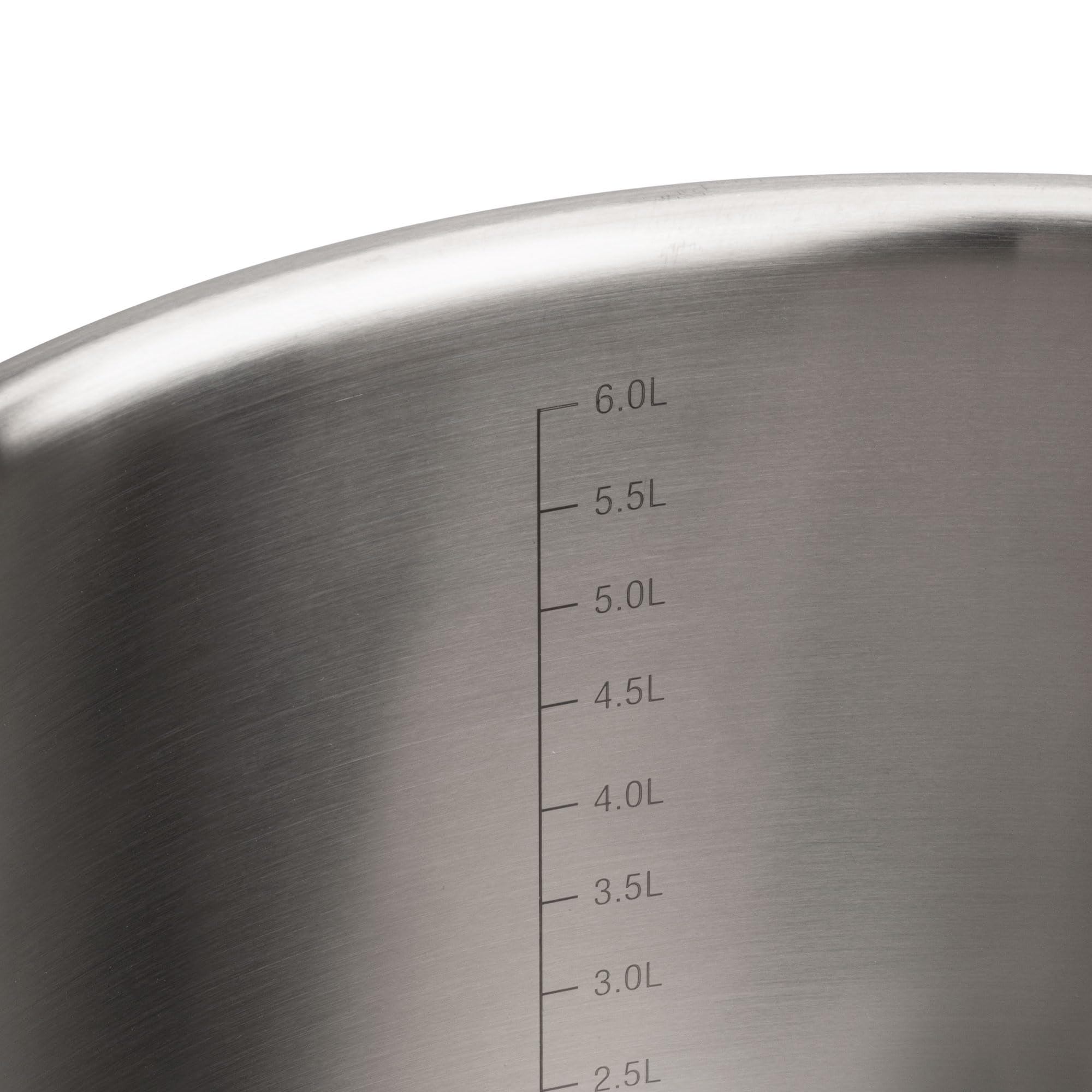 JATA HOGAR HBAT2552 - Set de Ollas Apilables de Acero Inoxidable 304, 3 Ollas con Tapas de Cristal, Asas Plegables con Silicona, Ahorro de Espacio, Aptas para Inducción, Gas y Vitrocerámica