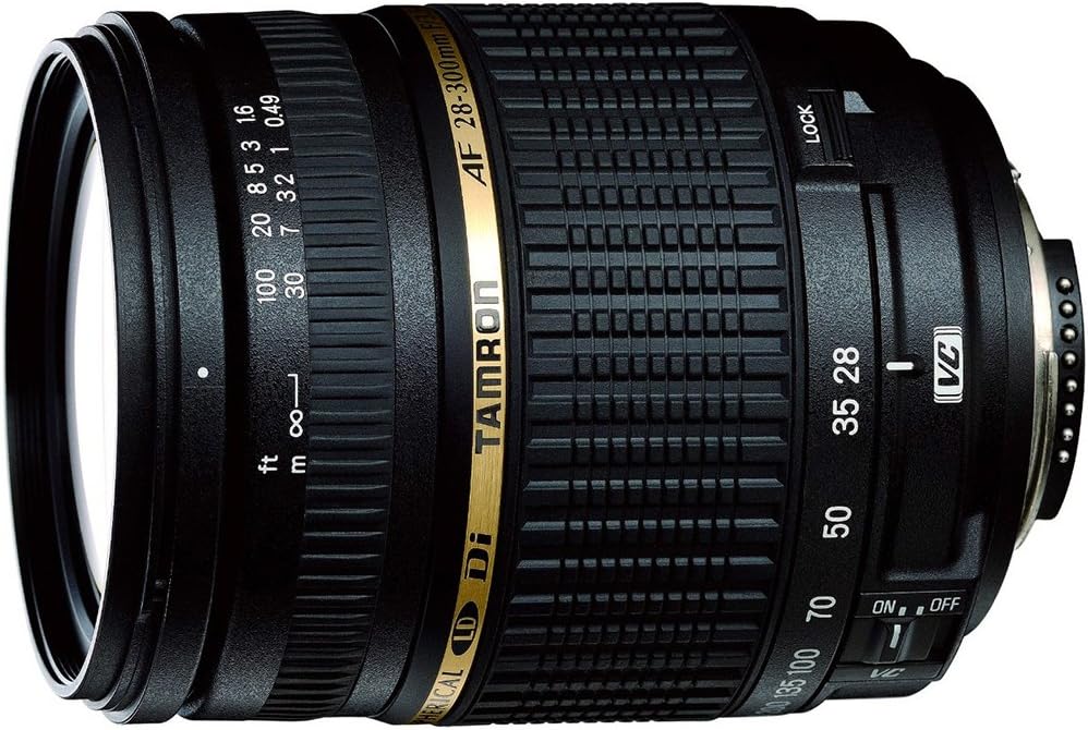 Tamron AF28-300mm A20 F/3.5-6.3 XR Di VC Macro Zoom Lens with Built in Motor for Nikon Digital SLR Cameras Aspherical Black