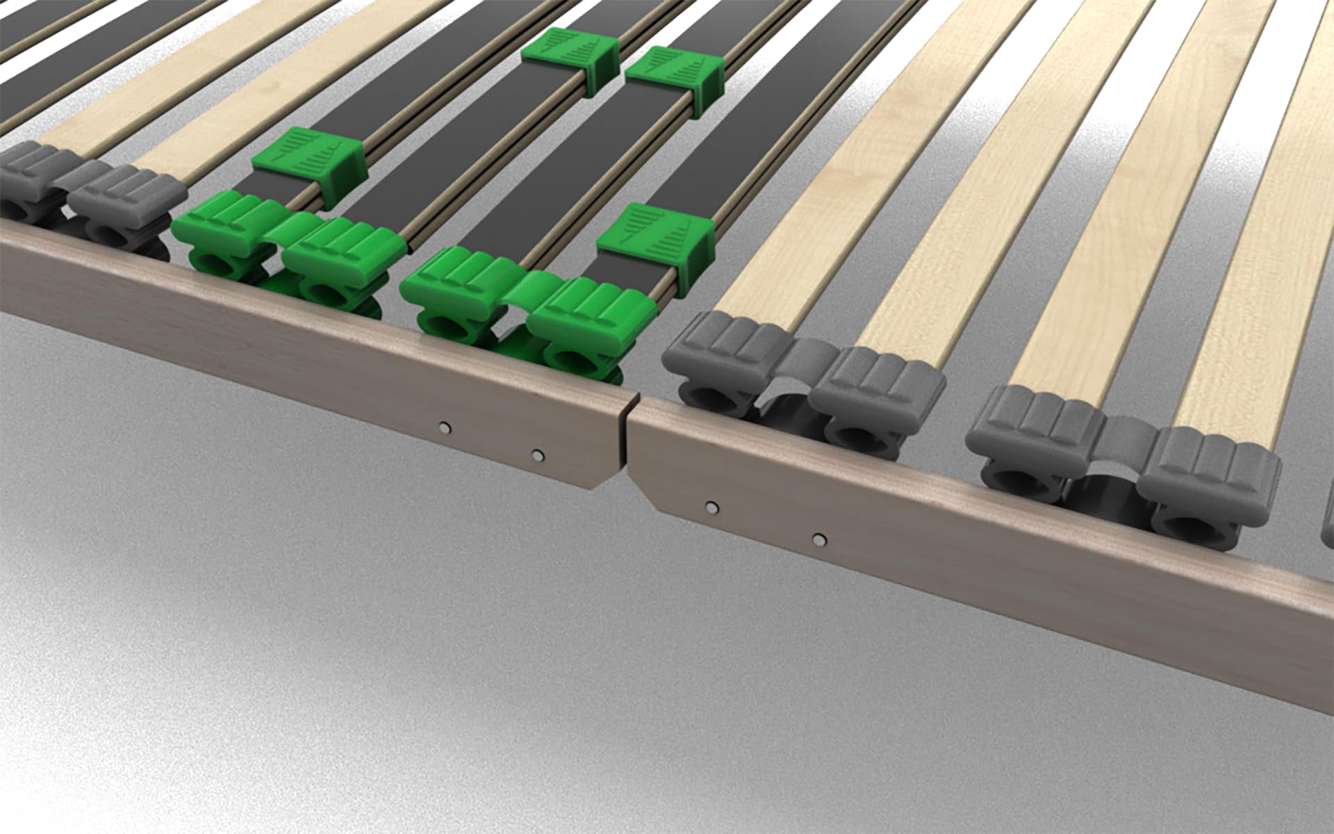 Lattenrost2go FlexSTAR Lattenrost 90x200 cm - Verstellbares Kopfteil, 28 Federleisten, 7 Zonen, Härtegrad anpassbar, bis 140 kg, Montagefrei, Ergonomischer Holz-Schlafkomfort