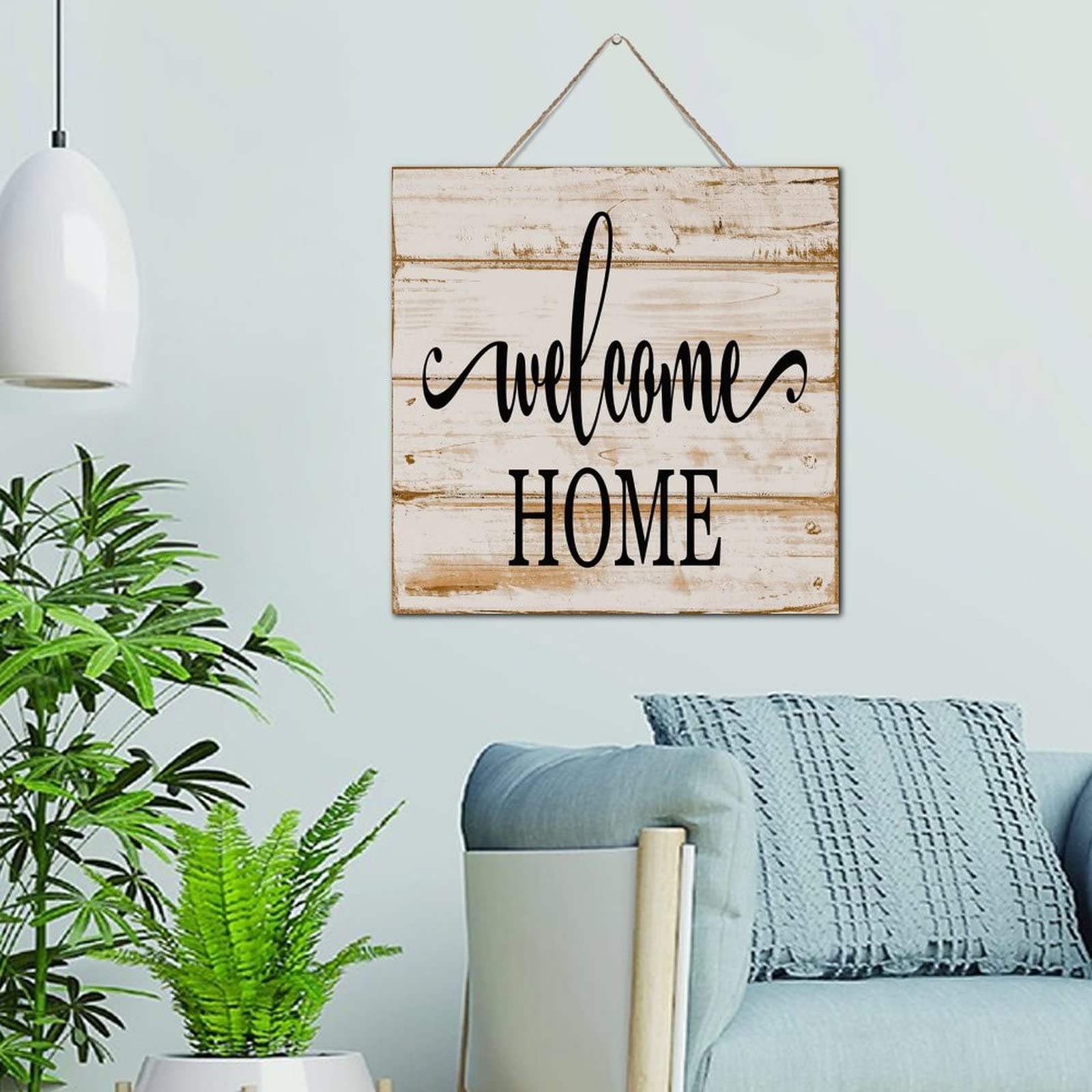 Décoration murale positive en bois pour créer un salon cosy et chaleureux