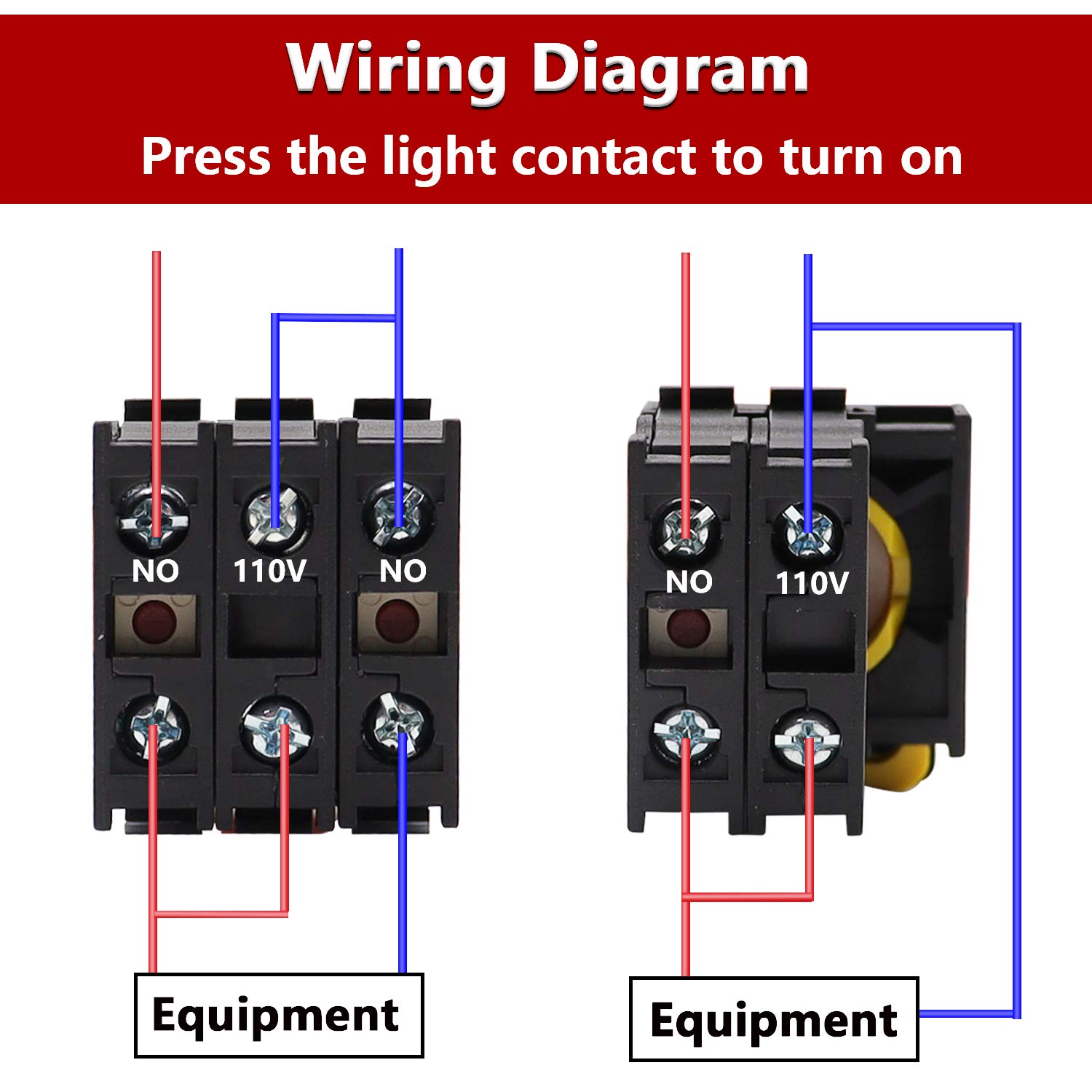 mxuteuk Red LED Light Voltage 110V-220V 22mm 2 NO 3 Positions Waterproof  IP65 Momentary Rotary Selector Switch 10A 600V LA155-A1-20XSD/FFU-R:  Amazon.com: Industrial & Scientific