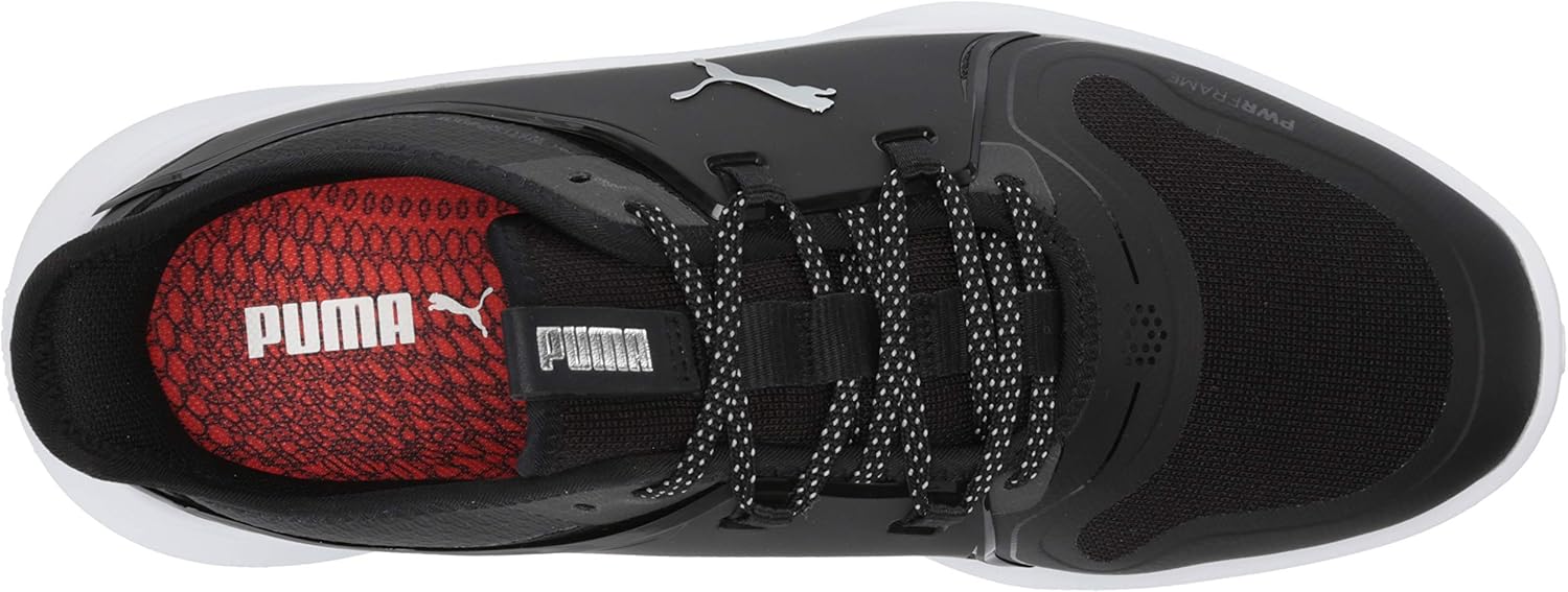 Puma Men's Ignite Fasten8 Golf Shoe, Puma Black-Puma Silver-Puma White, 9.5M - Image 5