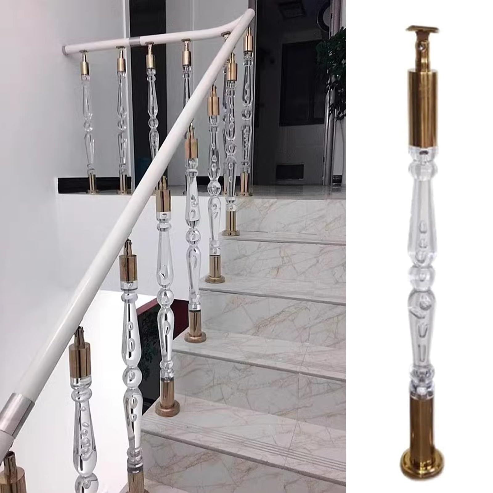 Axe d'escalier réglable pour sublimer la décoration de terrasse et les garde-corps