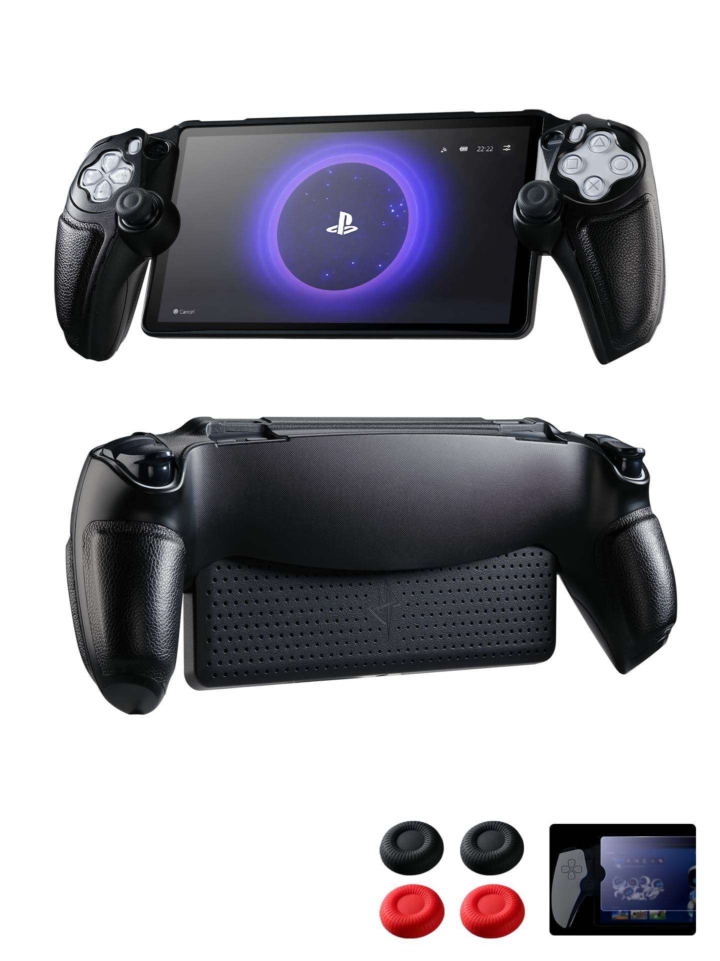 UYIYE PlayStation Portal Case, Slim Shockproof Protective Cover, Black