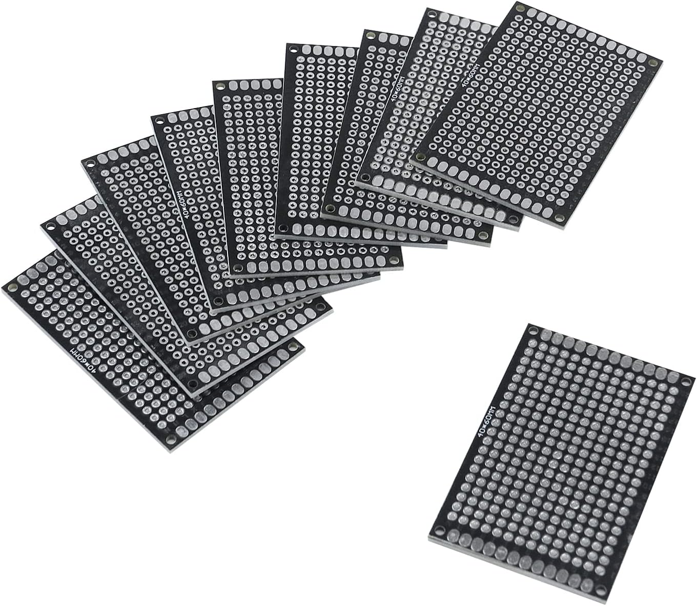 T Tulead Black PCB Prototype Perf Board Small Double Sided Universal Experiment