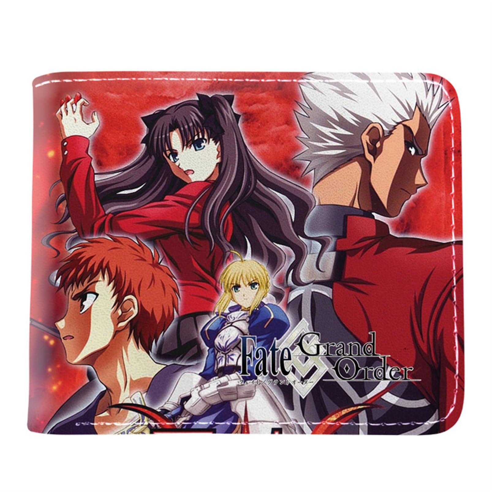 ISaikoy Anime Fate Grand Order Wallet Bifold Credit Card Case Passport ID Card Holder 2