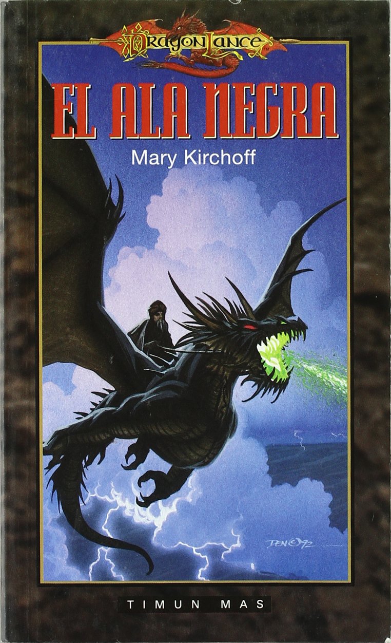 Portada de la novela de fantasía de la Dragonlance El ala negra