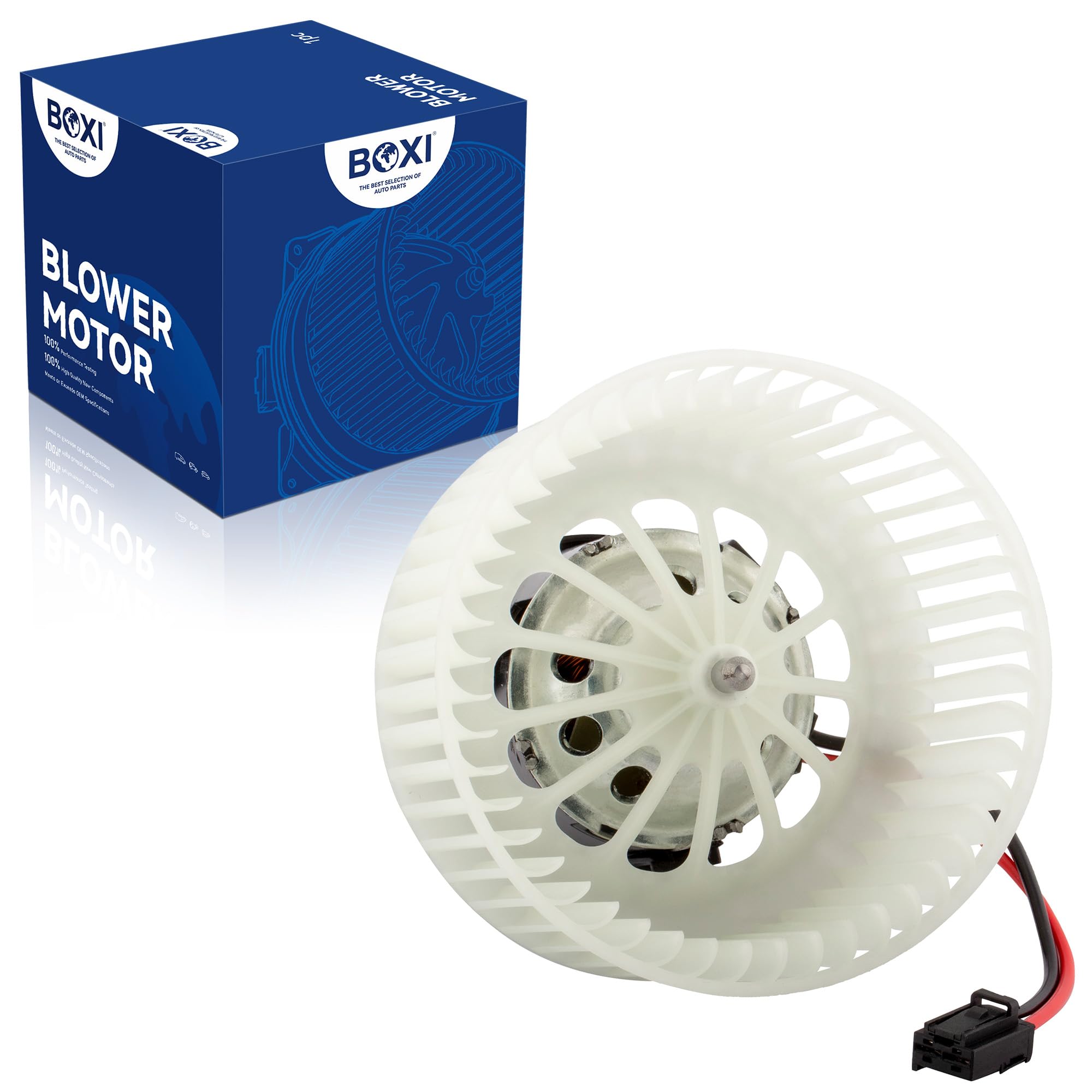 BOXI HVAC Heater Blower Motor w/Fan Cage Compatible for BMW 528i 535i 550i 2011 2012 2013 2014 2015 2016 / 640i 650i 2012-2017 / 740i 750i 760Li 2011-