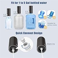 Vista 5 de KitchenBoss - Dispensador universal de botella de agua de 5 galones: bomba automática plegable para botella de agua, bomba de agua potable eléctrica