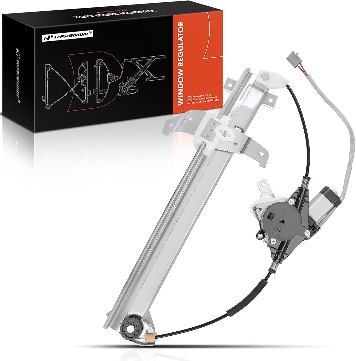 A-Premium Power Window Regulator with Motor Compatible with Lincoln Town Car Sedan Limousine 1993-1997 Front Left Driver Side