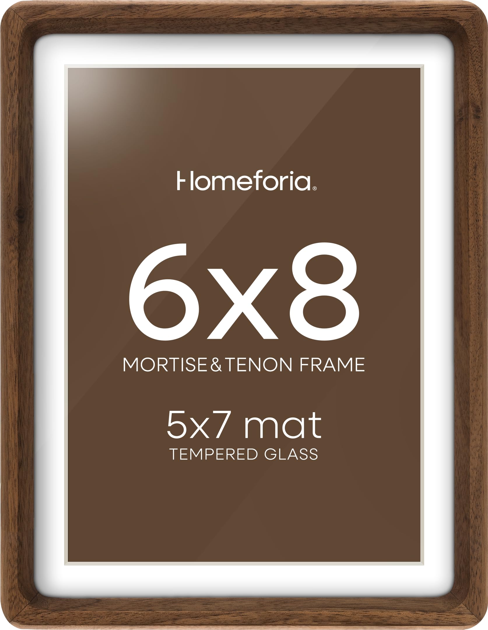 Homeforia 6x8 Walnut Frame