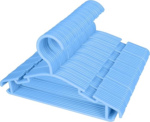 Miniatura 17 de Perchas de bebé GoodtoU, paquete de 100 ganchos de plástico para niños pequeños, ganchos para ropa de bebé, para organización de armario, guardería