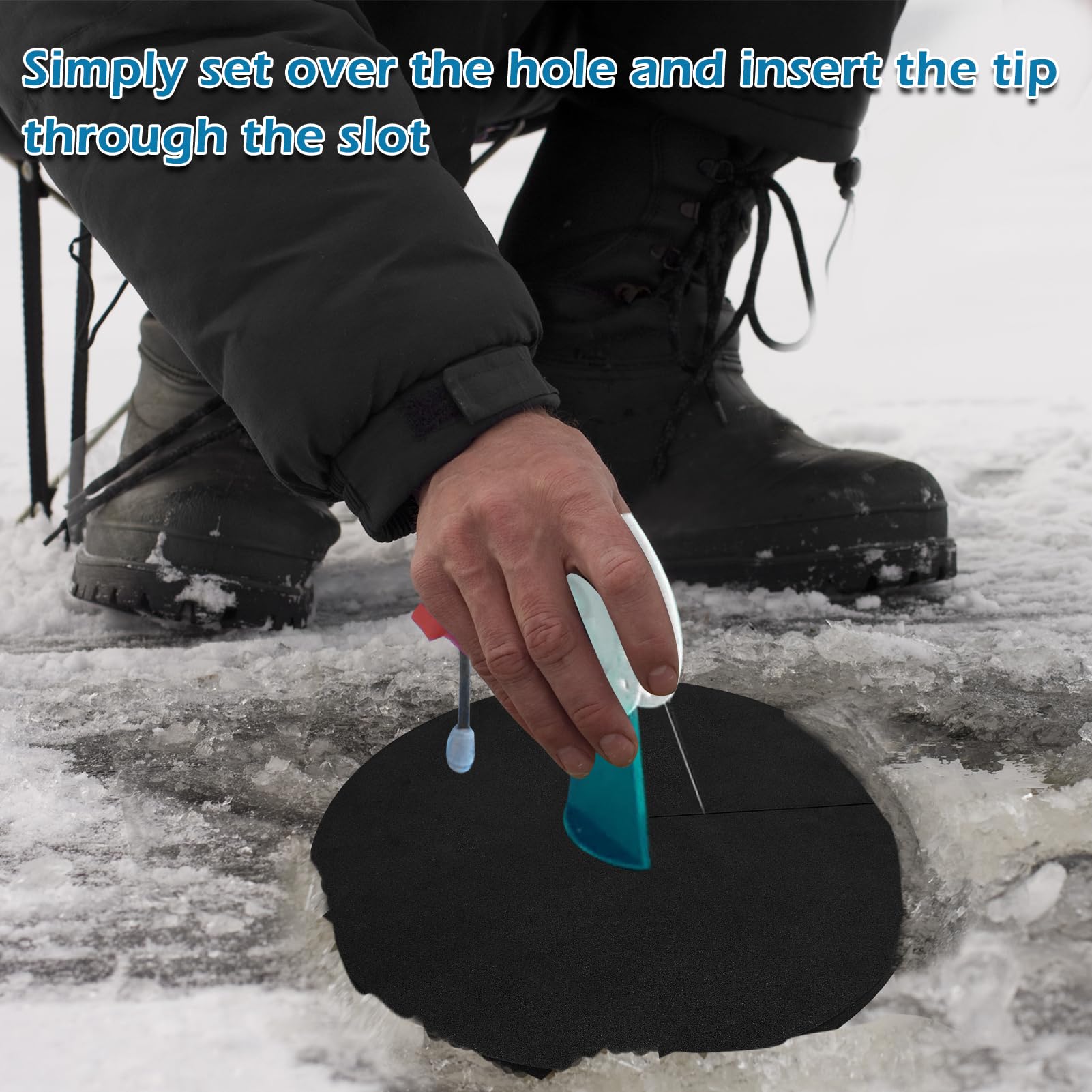Fish Insert Ice Fishing Hole Inserts ICE FISHING TIP UP HOLE COVERS Sporting