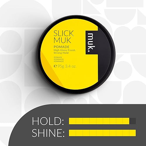 Miniatura 3 de Muk Haircare Slick Muk - Pomada de alto brillo, 3.4 onzas, fijación fuerte, pomada de alto brillo para hombres, resistente a la humedad, soluble en