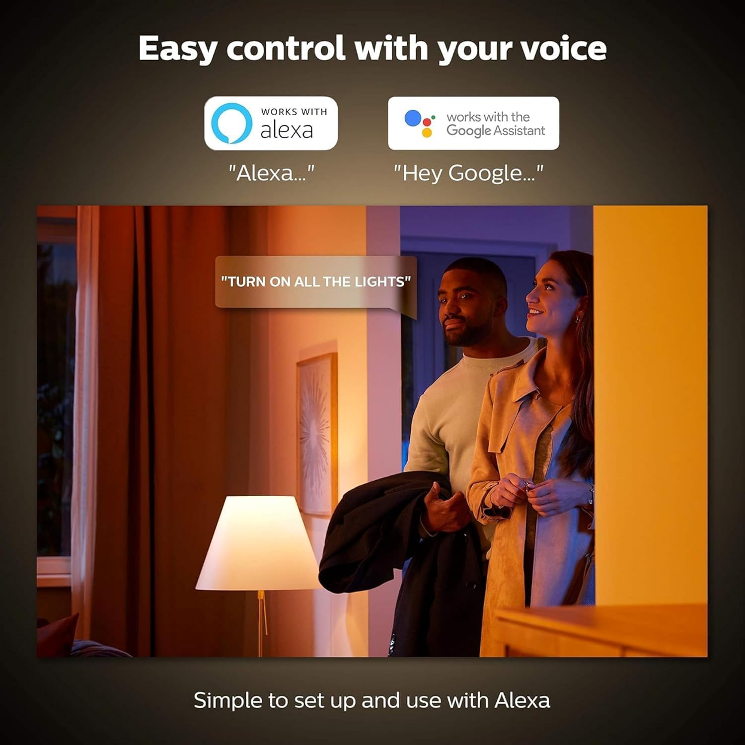 Philips Hue Taśma LED Lightstrip Plus v4, 2m, Pasek LED Biały i Kolorowy z Możliwością Łączenia i Przedłużania, Smart LED Współpracująca z Aplikacjami Amazon Alexa, Google Assistant i Apple HomeKit