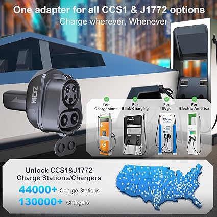 Product image for J1772 & CCS to NACS Adapter for Tesla Model S, 3, X, Y, Cybertruck - 5