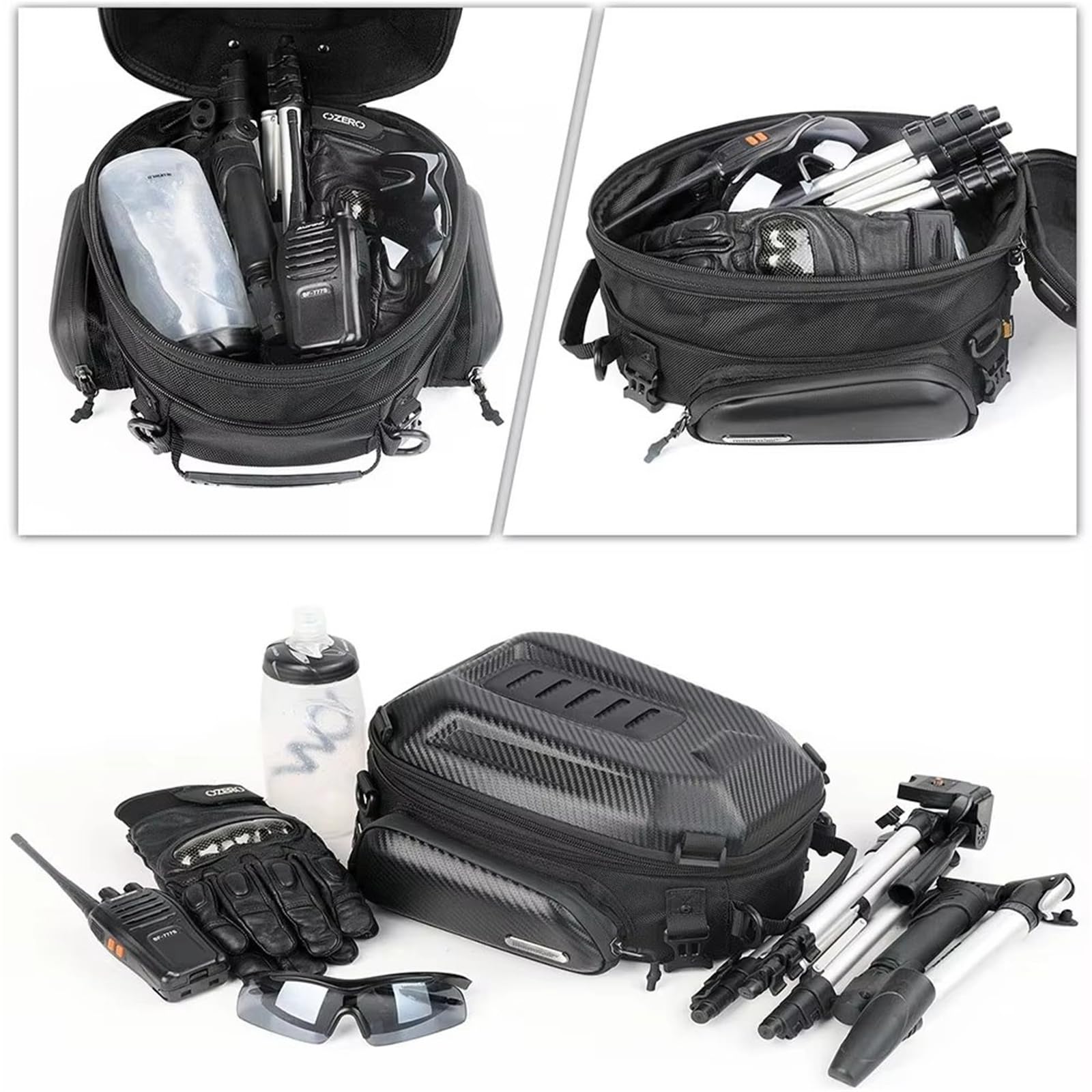Moto Sacoche Selle Sac À Dos Pour Casque De Moto Sacoche Universelle Pour Siège Arrière Taille Et Jambe Pour Kawasaki
