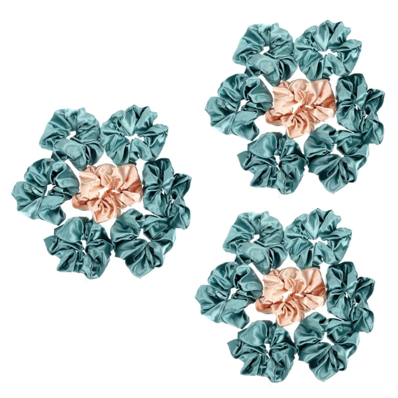 Beavorty 3 Set Di Elastici Per Da Sposa in Seta Set Di Accessori Per Da Damigella D'onore Addio Al Nubilato Matrimonio Fidanzamento 7 Pezzi*3
