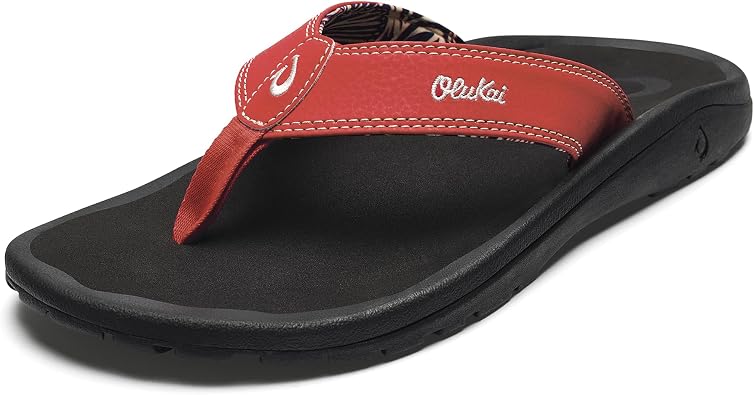 OluKai Ohana Mens Sandals, Water Resistant Flip Flops with Arch Support