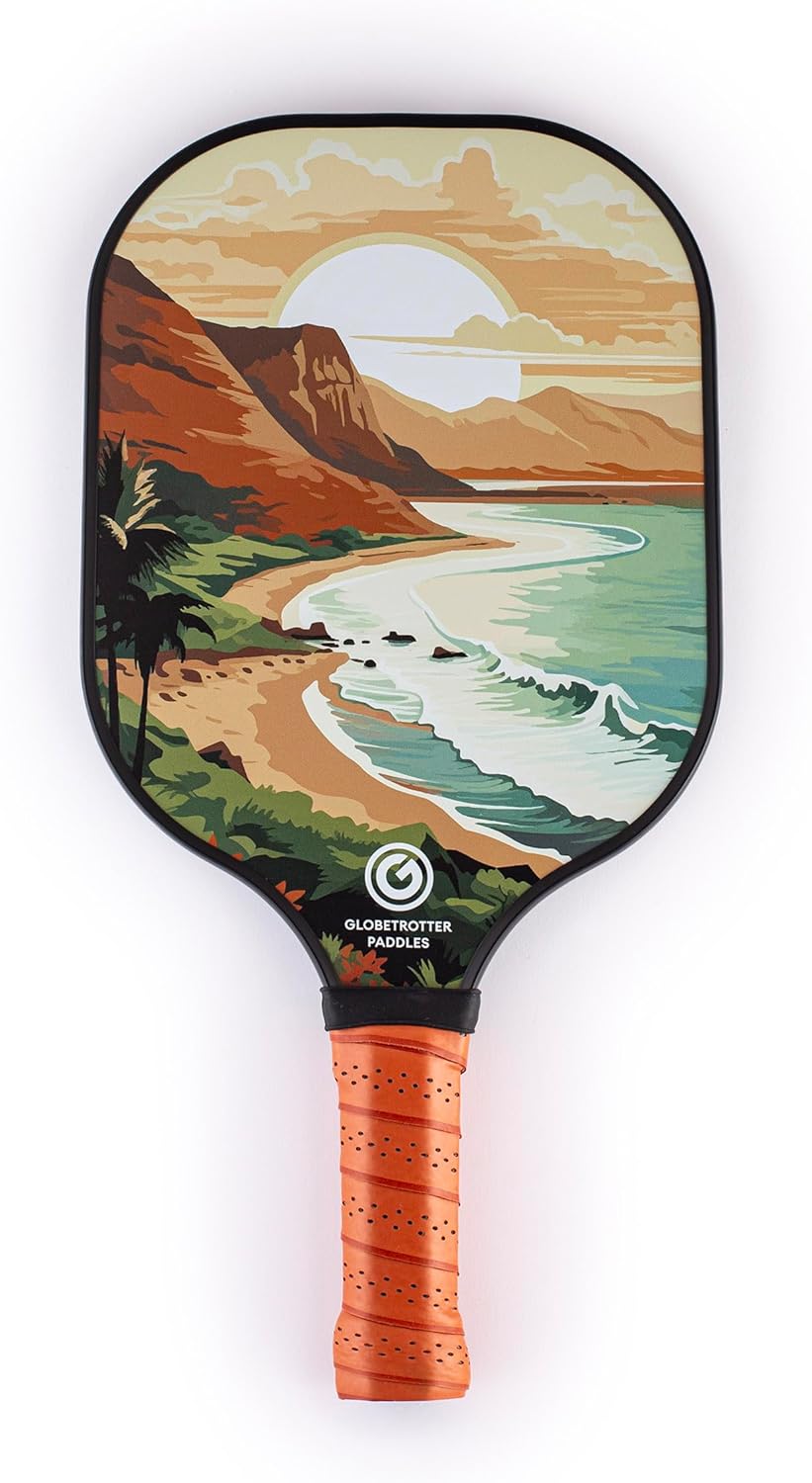 Globetrotter Pickleball Paddles, Max Control with Honeycomb Core and Carbon Fiber Face, USAPA Approved