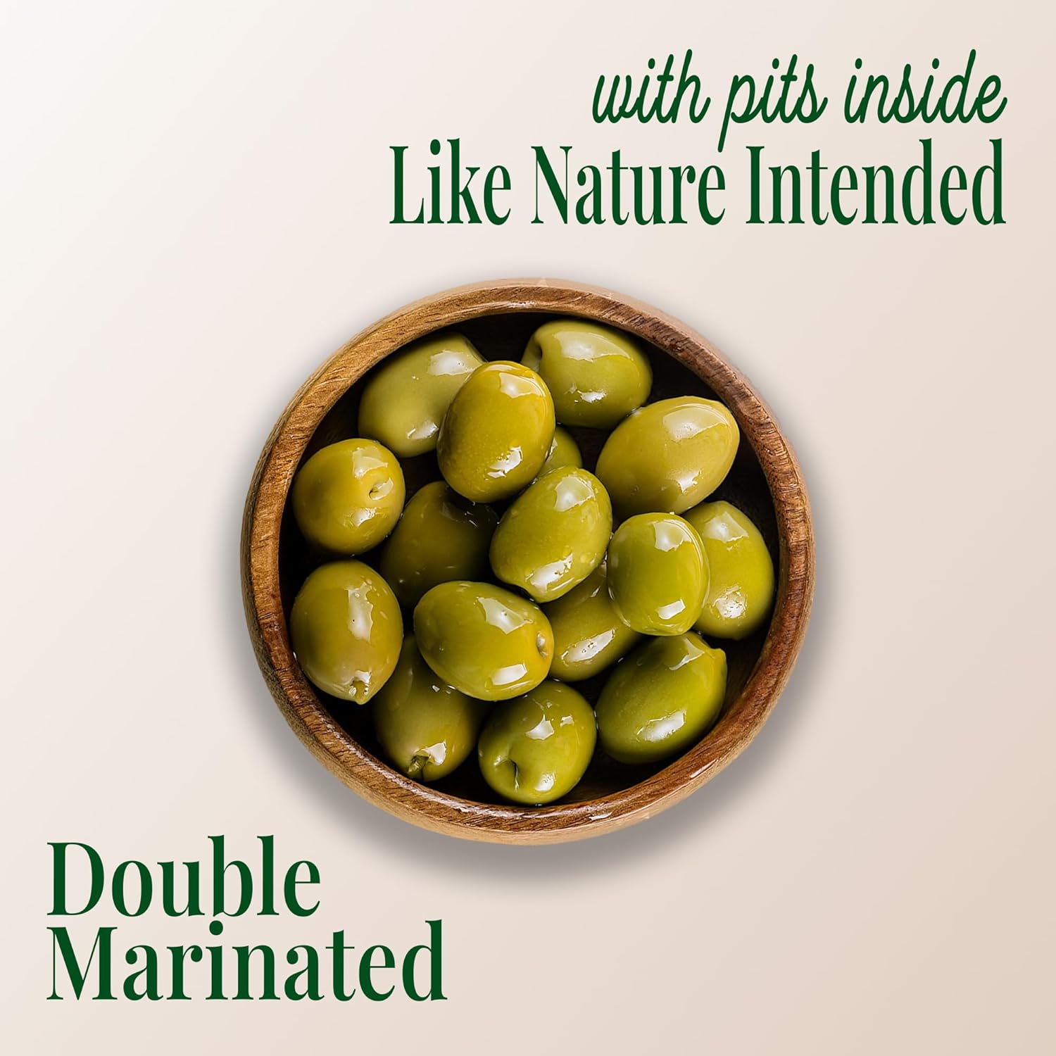 Teta's Double-Marinated Green Olives Individual Packs | Variety Pack Lemon Citrus Herb & Spicy Thai Pepper | Cracked Olives with Pits, Single-Serve Grab & Go Snack, Vegan Keto, 1.6oz (24 Snack Packs)