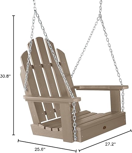 Miniatura 4 de Highwood AD-SW2CW23-WBR Classic Westport - Columpio de asiento individual, color marrón bosque