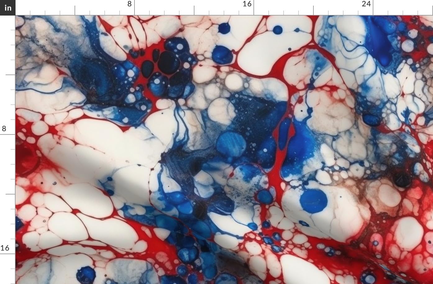 Spoonflower Fabric - Abstract Red White Blue American Flag USA Colors Printed on Organic Cotton Sateen Fabric by The Yard - Sewing Quilting Apparel Home Decor