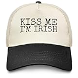 Kiss Me I'm Irish Hat Funny Trucker Hats Women Baseball Hats Birthday Gifts