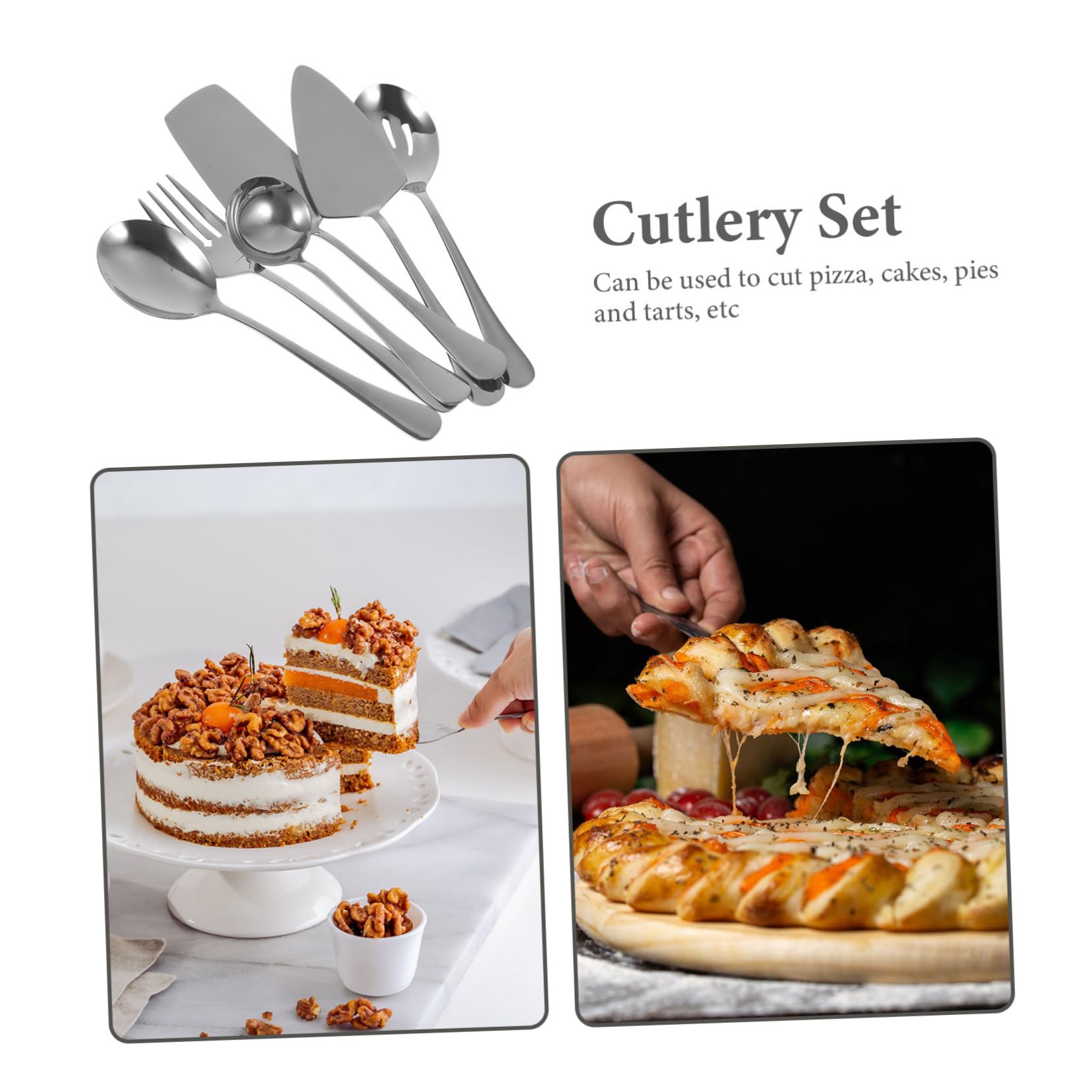 Couverts De Service Acier Inoxydable Pelle à Tarte Spatule à Gâteau Pelle à Fromage