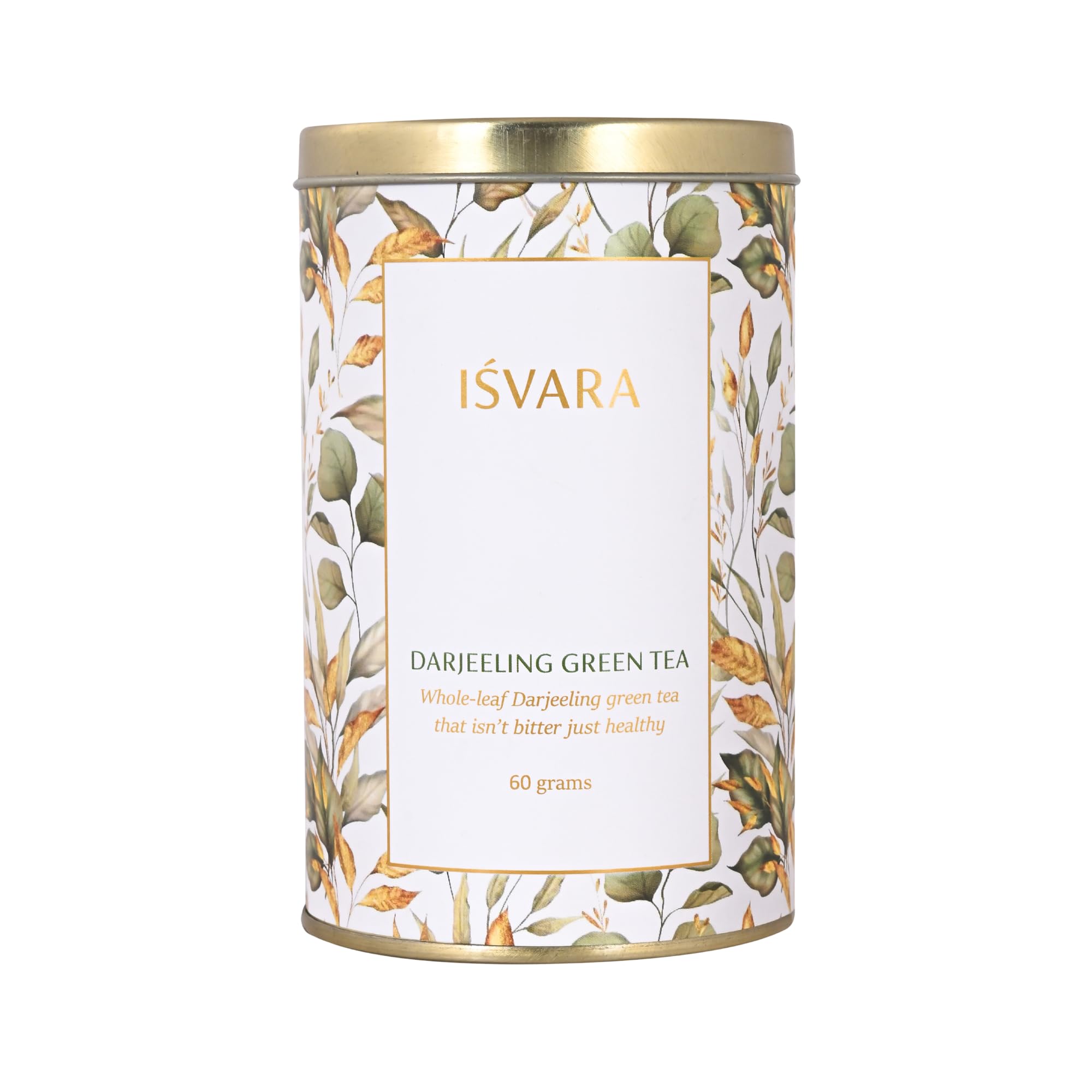 ISVARA Darjeeling Green Tea - sourced directly from tea gardens, Whole-leaf Darjeeling Green Tea, 60 gm