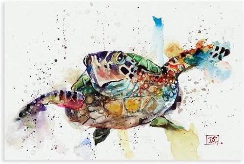 Miniatura 51 de Póster artístico de Dean Crouser 8 impresiones artísticas de colibrí, acuarela sobre lienzo, póster de decoración de pared, pinturas para sala