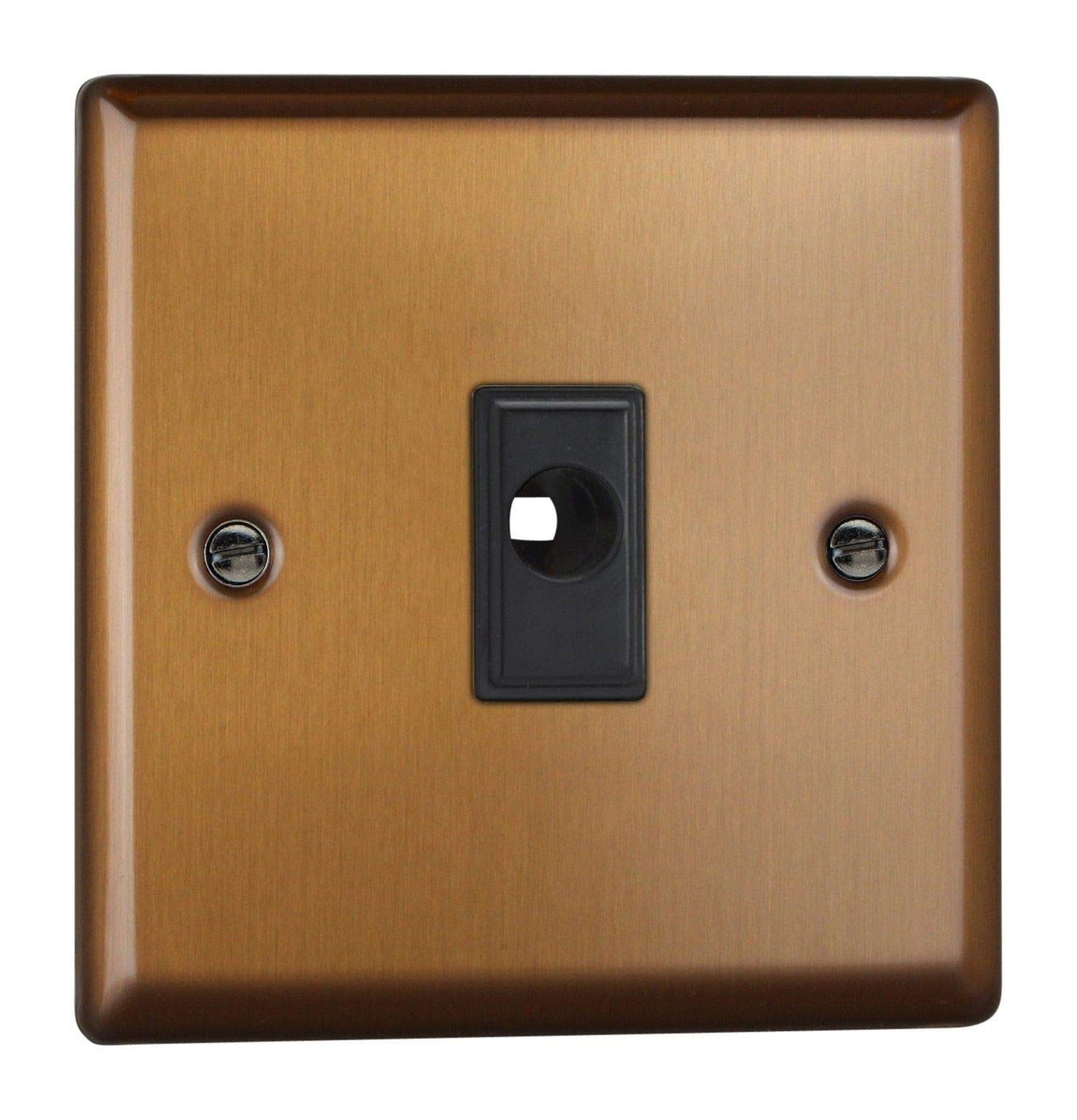Varilight 16A Flex Outlet Plate Brushed Bronze