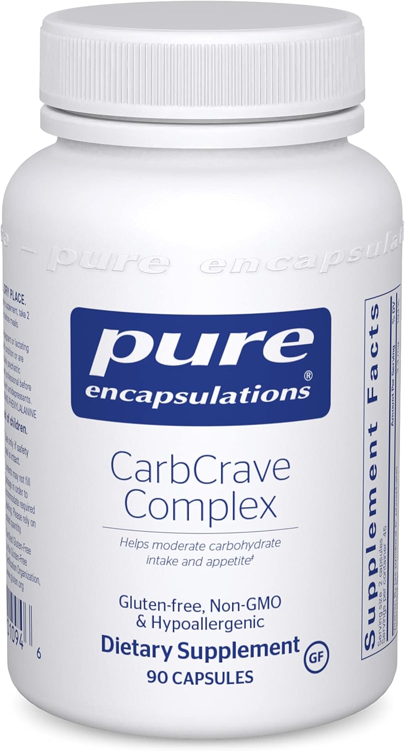 Pure Encapsulations - CarbCrave Complex - with Sensoril Trim to Help Moderate Carbohydrate Intake and Lessen Appetite - 90 Capsules : Health & Household