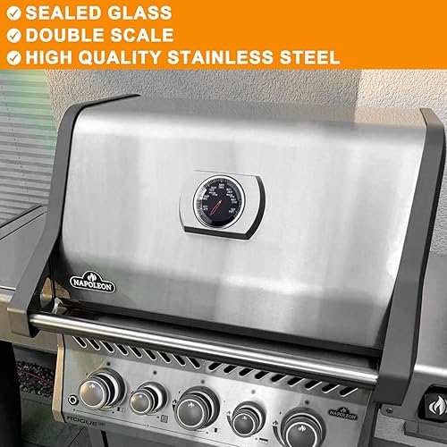 Miniatura 85 de Medidor de termómetro para ahumador Oklahoma Joe's Accesorios para ahumadores 3695528R06 Oklahoma Joe Parrilla Indicador de calor preciso para la 3