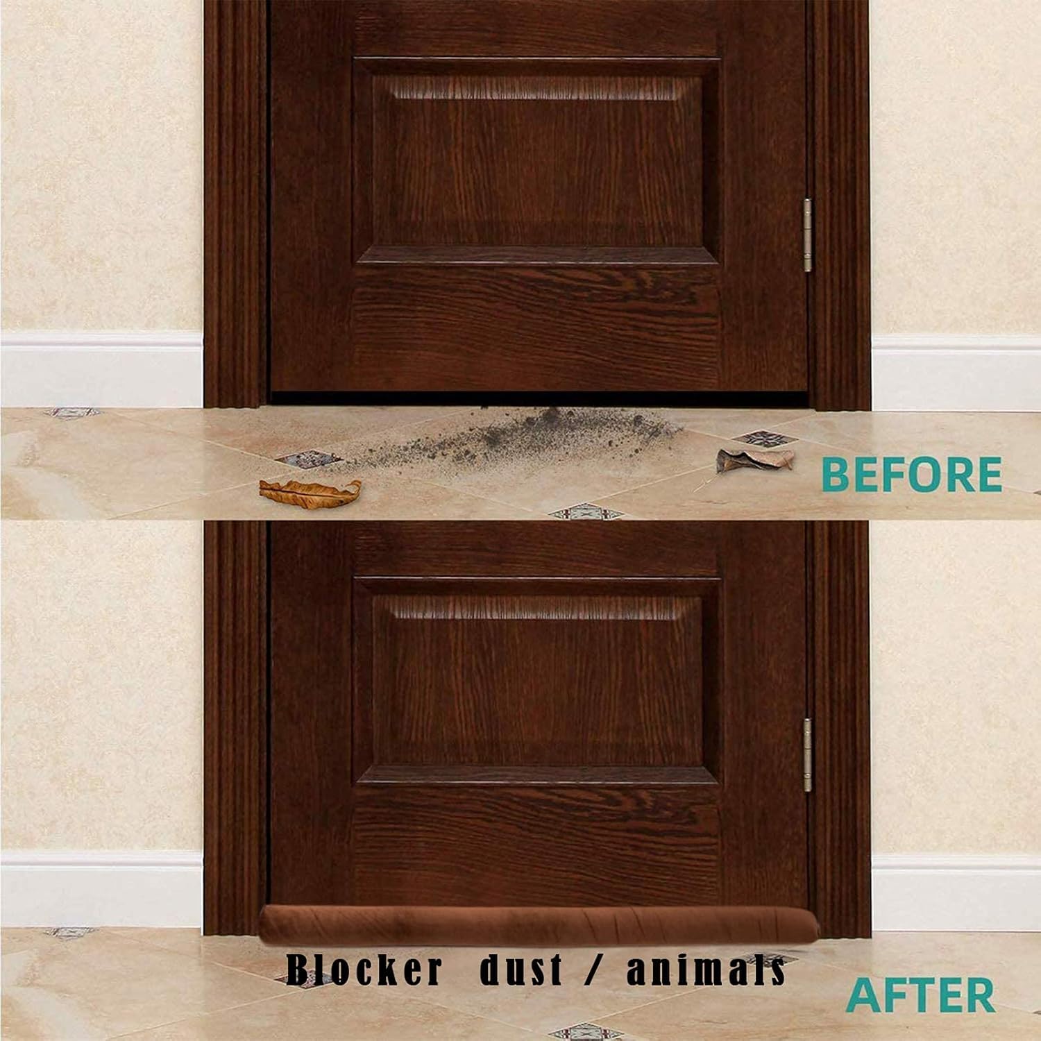 Padchaaya Door Guard (39 Inches) Gap Filler for Door Bottom Seal Strip, Sound Proof, Reduce Noise, Energy Saving Door Stopper for Reduce Door Dust, Insects Protector (Pack of 2) 3