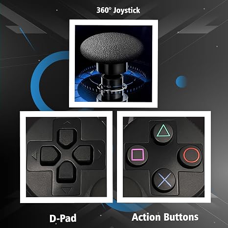 Digital Dynasty 2 Pack Controller for PS3 - Wireless PC Controller for Sony Playstation 3 - Double Shock 3, Bluetooth, Rechargeable, Remote for PS3 - Including 2 USB Cables (Black)